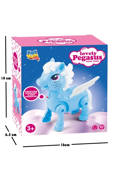 Işıklı Sesli Pilli Yürüyen Unicorn Pony AT - 4