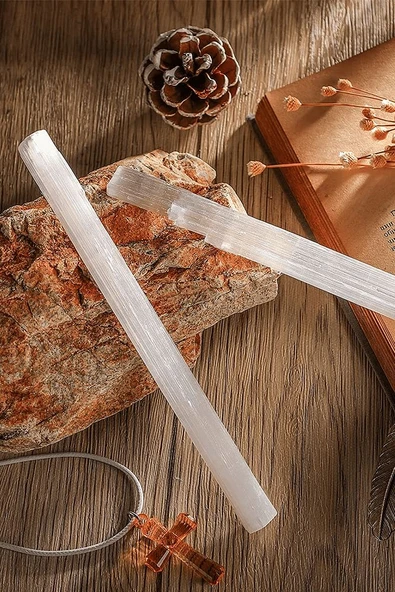 Sertifikalı Selenit Taşı Çubuk (6-8 Cm) ürün görseli