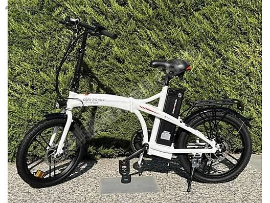 RKS DS10 Pro Alfa Romeo R-1 Katlanabilir İnce Teker Elektrikli Bisiklet (Beyaz)