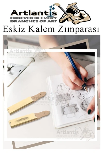 Karakalem Eskiz Gölgelendirme Seti 9 Parça Kalem Zımparası Kalem Uzatma Aparatı Gölgelendirme Kalemi Hamur Silgi Füzen - 6