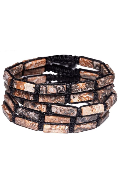 Sertifikalı Renkli Akik Taşı Doğal Taş Bileklik - Resim 3