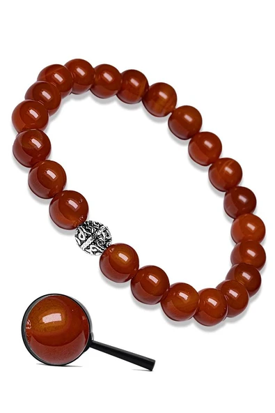 Sertifikalı Yemen Akik Taşı Doğal Taş Bileklik (gümüş Aparatlı) - Resim 2