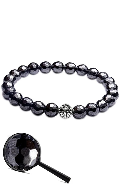 Sertifikalı Orijinal Terahertz Taşı Bileklik (fasetli) - Resim 2