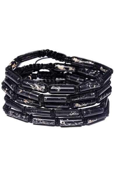 Sertifikalı Siyah Varisit Taşı Doğal Taş Bileklik - Resim 2