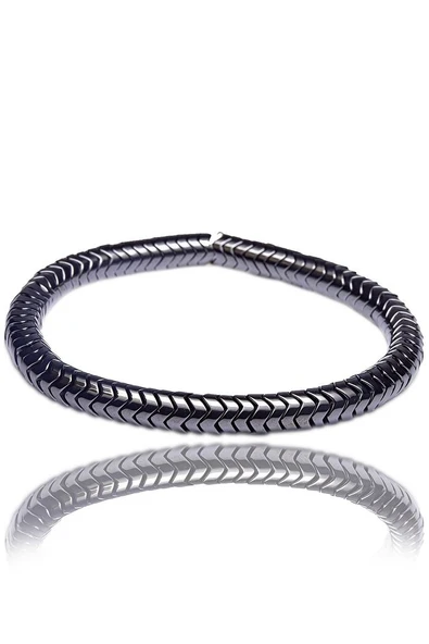 Sertifikalı Aaa Silver Renk Hematit Taşı Bileklik - Kararmaz - Resim 2