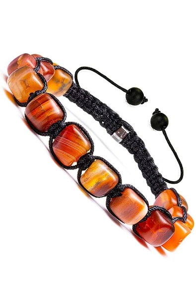 Sertifikalı Yüksek Kalite Doğal Turuncu Akik Doğal Taş Bileklik - Resim 3