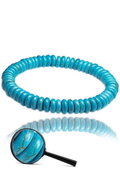 Sertifikalı Aa+ Turkuaz Taşı Bileklik - Resim 2