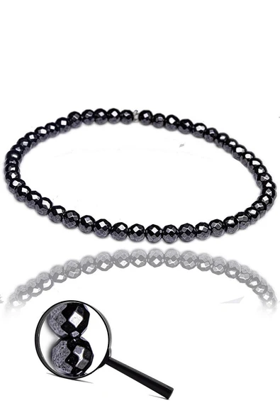 Sertifikalı Orijinal Terahertz Taşı Bileklik Çok Ince - Resim 2