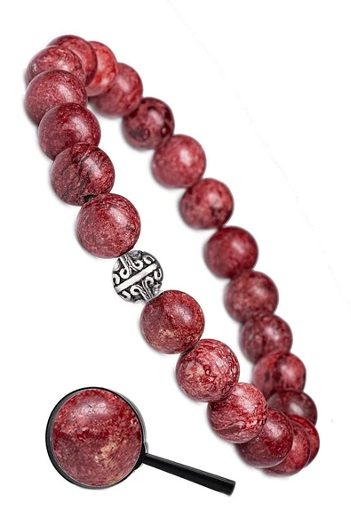 Sertifikalı Aaa+ Kırmızı Kuvars Taşı Bileklik - Afrika - Resim 2