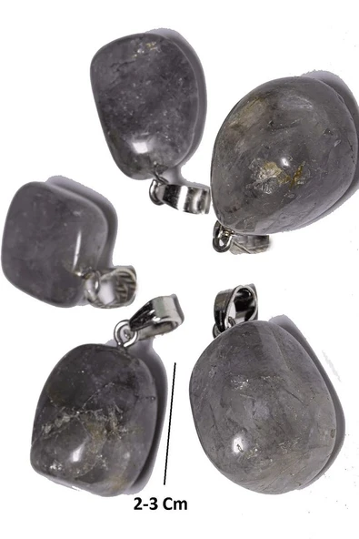 Sertifikalı Tımbıl Model Iyolit Taşı Doğal Taş Kolye (SU SAFİRİ) - 2