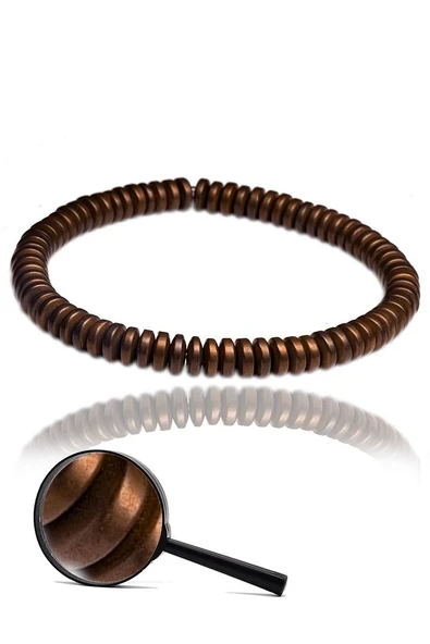 Sertifikalı Rose Aaa+ Rondela Hematit Taşı Bileklik - Kararmaz - Resim 2