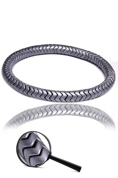 Sertifikalı Aaa Silver Renk Hematit Taşı Bileklik - Kararmaz - Resim 2