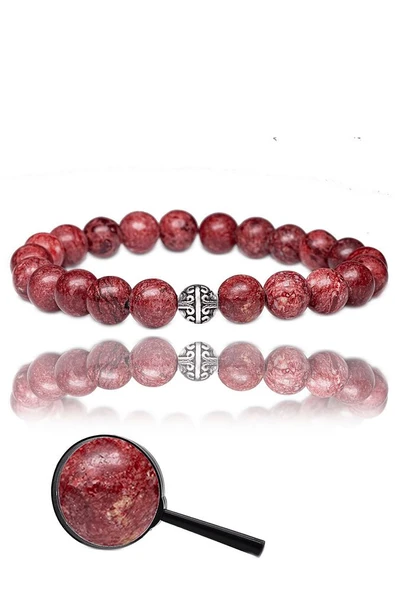 Sertifikalı Aaa+ Kırmızı Kuvars Taşı Bileklik - Afrika ürün görseli