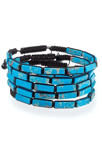 Sertifikalı Mavi Varisit Taşı Doğal Taş Bileklik - Resim 2