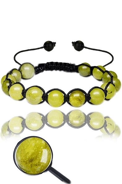 Sertifikalı Hakiki Doğal Yeşim Taşı Bileklik - 1.kalite ürün görseli