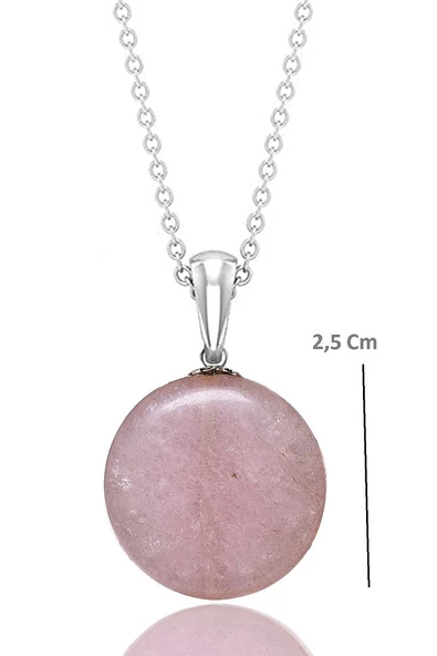 Sertifikalı 1. Kalite Kunzit Taşı Kolye – Şefkat ve Denge - Resim 2