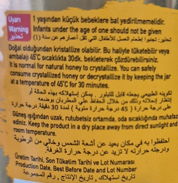 Erzincan Tarım Bal Çiçek Balı Flower Honey 25 Kg Teneke bal - 3