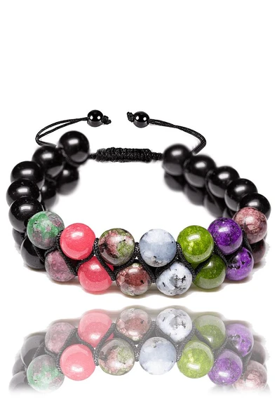 Sertifikalı Oğlak Burcu Doğal Taş Bileklik - Makrome - Resim 2