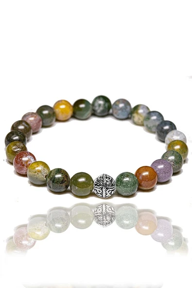 Sertifikalı Aaa+ Hint Akik Taşı Bileklik Gümüş Aparatlı (hindistan) - Resim 2