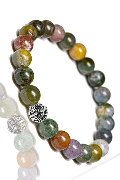 Sertifikalı Aaa+ Hint Akik Taşı Bileklik Gümüş Aparatlı (hindistan) - Resim 3