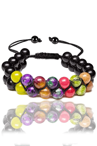 Sertifikalı Koç Burcu Doğal Taş Bileklik - Makrome - Resim 2