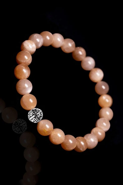 Sertifikalı Aaa+ Güneş Taşı Bileklik - Gümüş Aparatlı - Resim 2