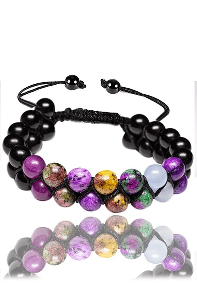 Sertifikalı Etkili Konuşma Doğal Taş Bileklik - (mix Taşlar) - 3