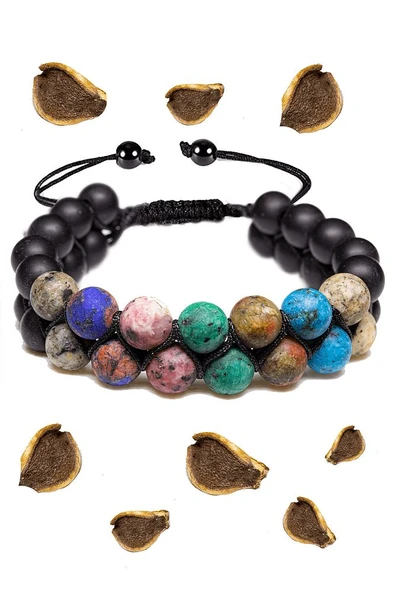 Sertifikalı Ikizler Burcu Doğal Taş Bileklik - Makrome - Resim 2