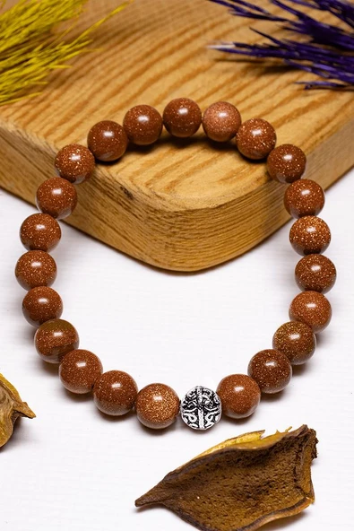 Sertifikalı Kahverengi Yıldız Taşı Bileklik - Gümüş Aparatlı ürün görseli