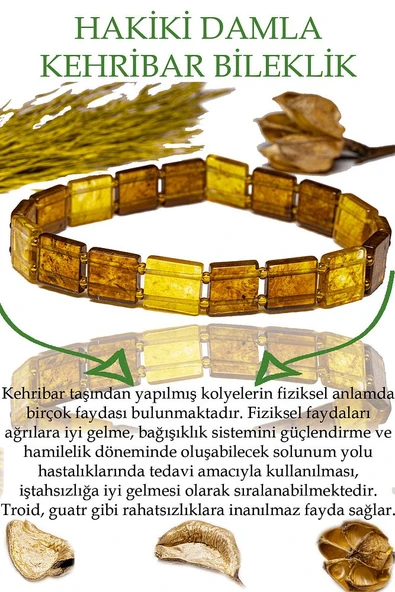 Üretici Sertifikalı Sarı Şeffaf Doğal Damla Kehribar Rolex Bileklik ürün görseli