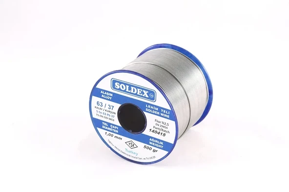 63-37 Lehim Teli 500 Gr 1 Mm - Sn:63 - Pb:37