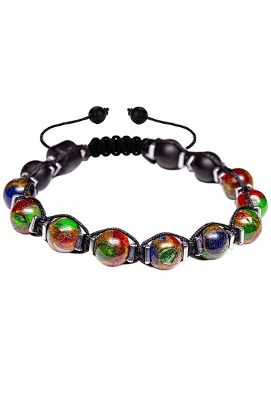 Sertifikalı Opalit - Hematit - Oniks Taşı Bileklik - Özel Tasarım - Resim 2