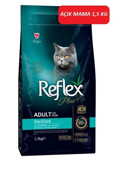 Reflex Plus Sterilised Tavuklu Kısırlaştırılmış Yetişkin Kedi Maması 1,5 KG