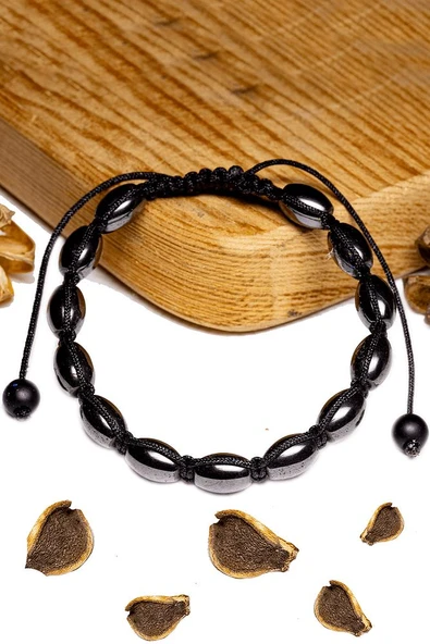 Sertifikalı Arpa Kesim Terahertz Taşı Bileklik - Resim 2