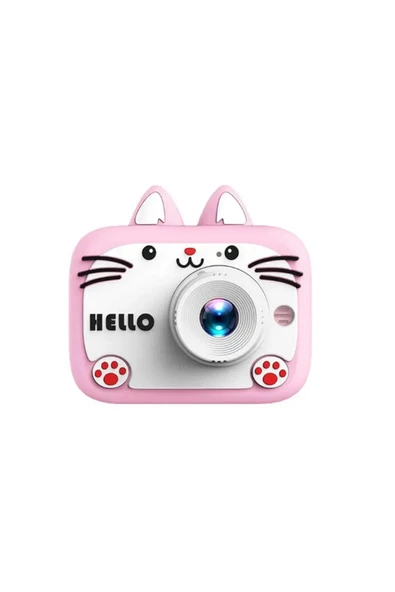 Hello Çocuk Dijital Fotoğraf Makinası 20 Mp Video Kaydedici 2.0 İnç Çift Kameralı Ks-102