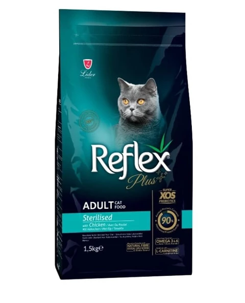 Reflex Plus Sterilised Tavuklu Kısırlaştırılmış Yetişkin Kedi Maması 1,5 KG Açık Mama ürün görseli 1