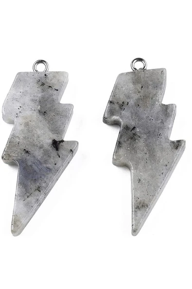 Sertifikalı Şimşek Model Yansımalı Labradorit Taşı Kolye - Aaa+ Kalite - Resim 4