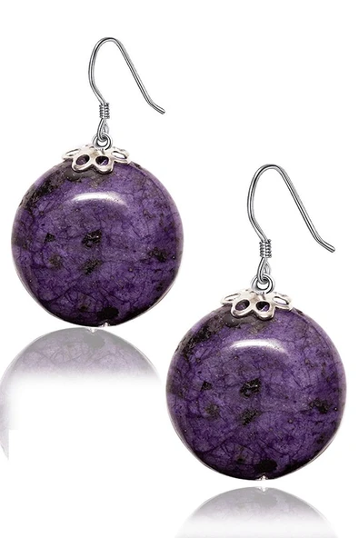 Sertifikalı Çeroit Taşı Küpe - 1.kalite - Resim 2