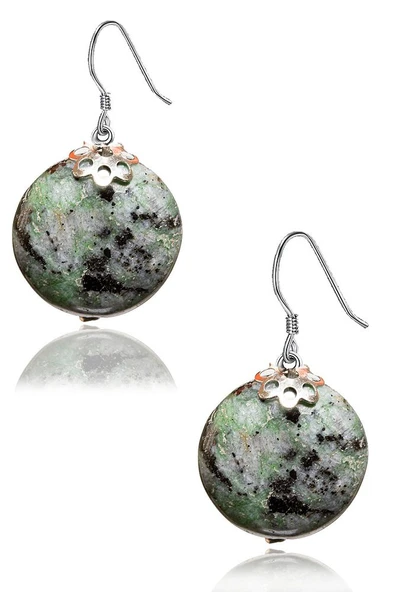 Sertifikalı 1.kalite Yeşim Taşı Doğal Taş Küpe (MEKSİKA) - Resim 2