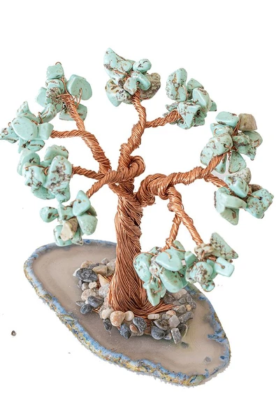 Sertifikalı Gerçek Firuze (turkuaz) Taşı Ağaç - Akik Plakalı - Resim 2