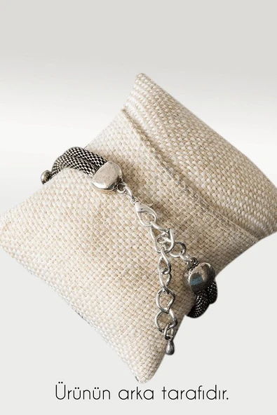 Sertifikalı Tilki Kuyruğu Model Sedef Taşı Bileklik - Ayarlamalı - Resim 2