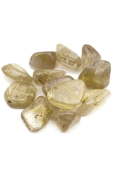 Sertifikalı Tımbıl Model Gold Rutilli Kuvars Taşı Kolye (Mini Boy) - Resim 2