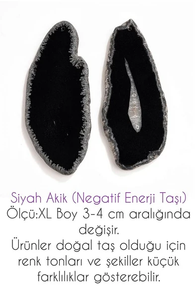 Sertifikalı Zirkon Taşlı Plaka Siyah Akik Taşı Kolye - Resim 2