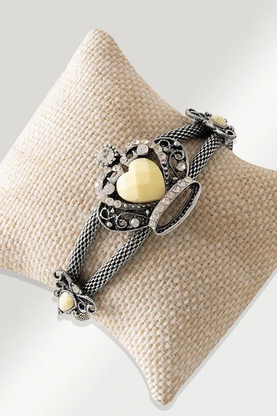 Sertifikalı Tilki Kuyruğu Model Sedef Taşı Bileklik - Ayarlamalı ürün görseli