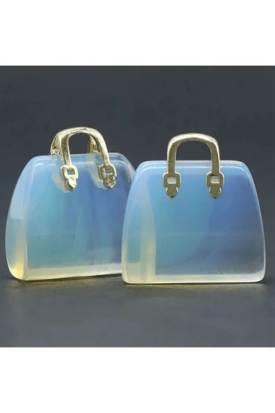 Sertifikalı Çanta Model Opal Taşı Kolye (Opalit Taşı) - 2