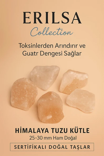 Sertifikalı Himalaya Tuzu Kütle 25–30 mm Ham Doğal – Toksinlerden Arındıran Şifa Taşı ürün görseli
