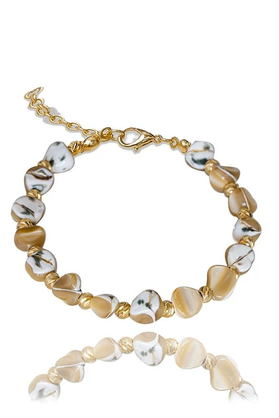 Sertifikalı Kahverengi Sedef Taşı Bileklik - Ayarlamalı - Resim 3