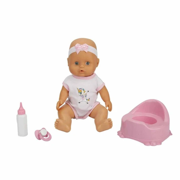 2030121 Sunman, Boubou Altını Islatan ve Konuşan Bebek Seti 30 cm - 2