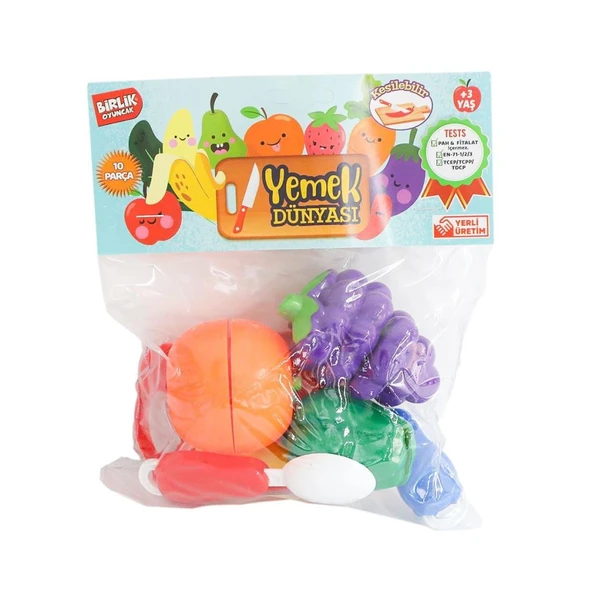 URT007-PVC-1AB KESİLEBİLEN SEBZE MEYVE 3 PCS - 3
