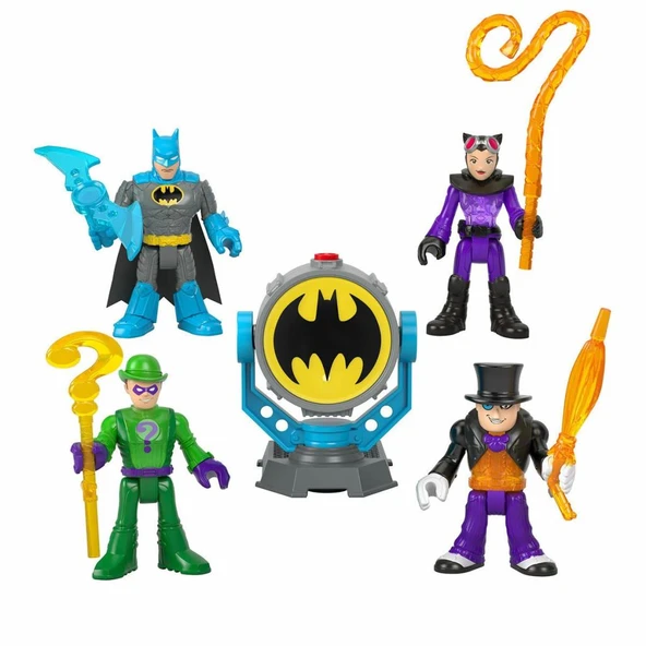 HFD47 Imaginext, Bat-Tech Bat-Signal Figür Seti, DC Super Friends - 2